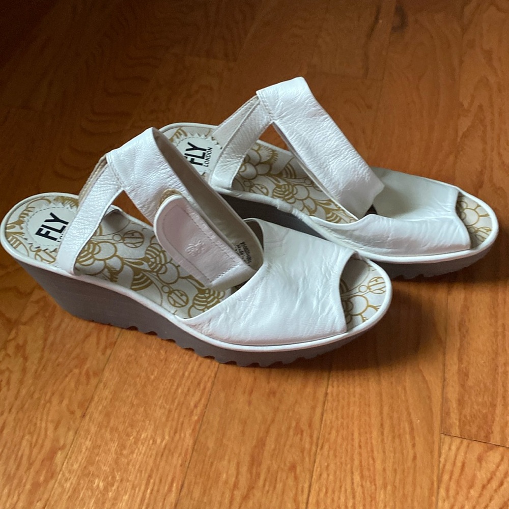 Fly London Leather Ankle Strap Sandals